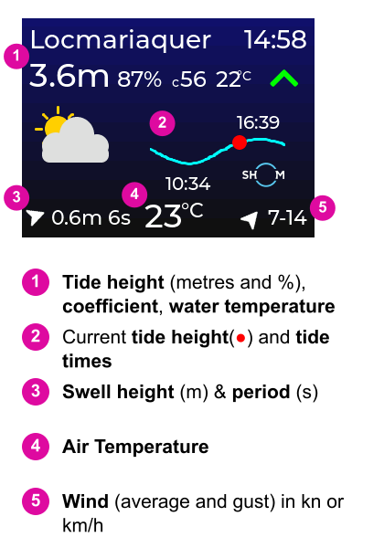 Marine Display tide clock and weather station user manual